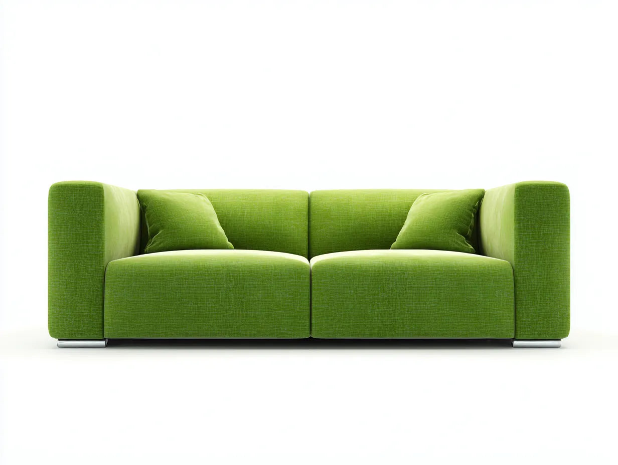 Canapé 2 places 190×85×82 cm – velours rose clair – style moderne salon