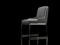 Chaise de salle à manger 46×54×86 cm – tissu noir – style moderne salon