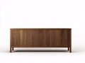 Meuble TV en bois noyer 170×42×76 cm – salon moderne style naturel avec rangement