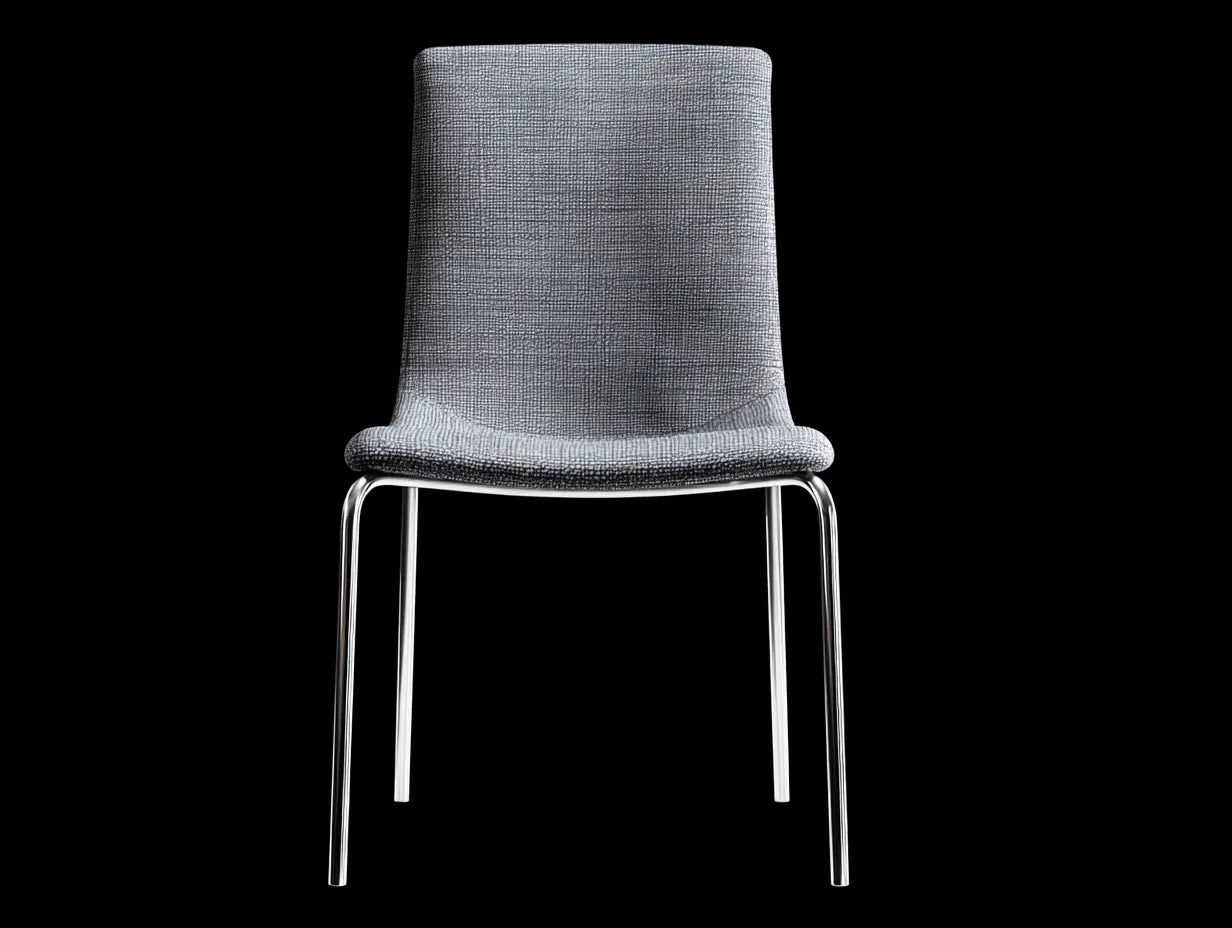 Chaise de salle à manger 45×52×87 cm – tissu noir – design minimaliste salon