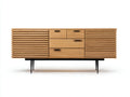 Meuble TV 200×40×58 cm – bois chêne naturel – style scandinave salon