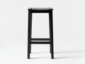 Tabouret de bar en bois 40×35×75 cm - noir - balcon et terrasse moderne