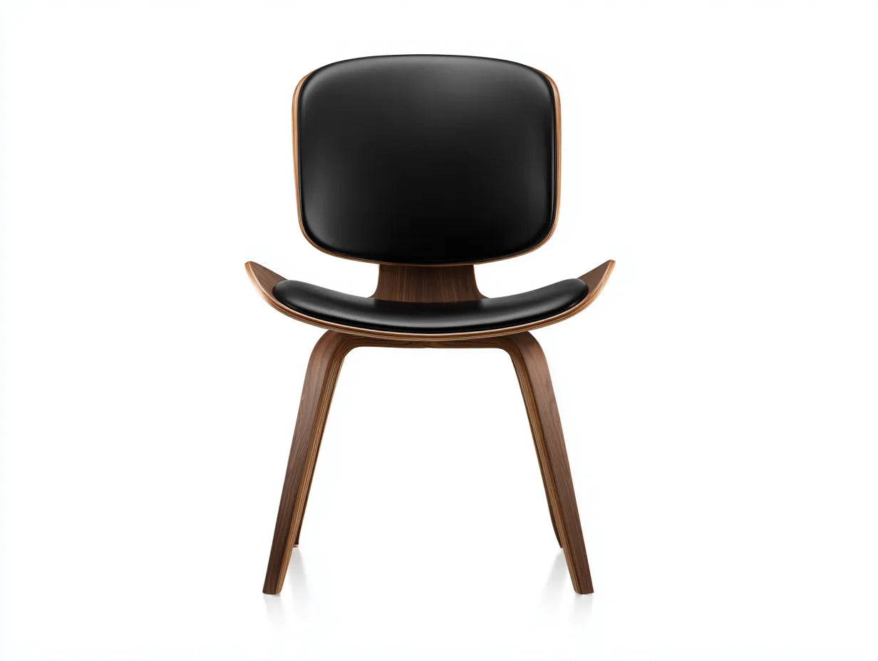 Chaise de salle à manger 52×58×82 cm – noir noyer – style contemporain pour salon