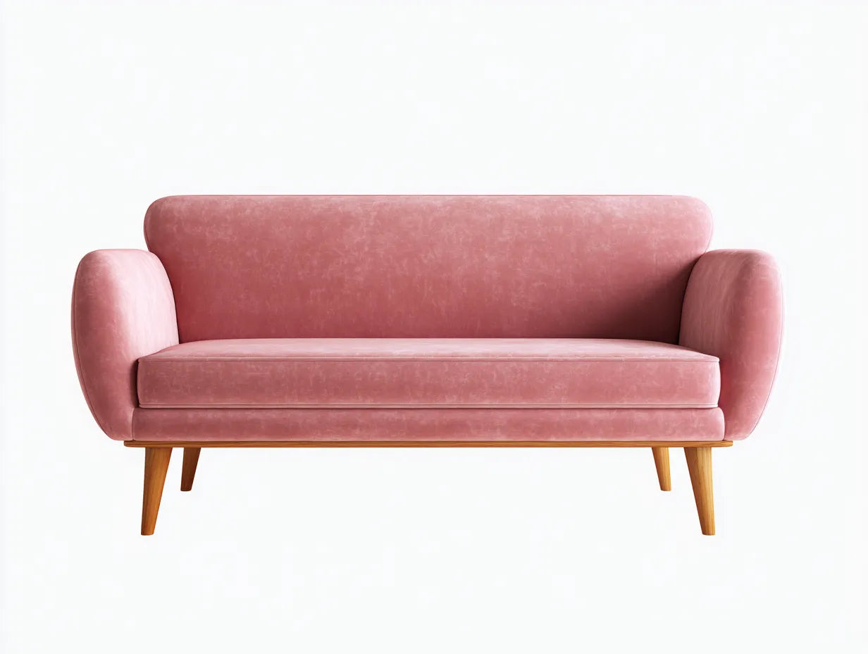 Canapé 2 places en tissu bleu 185×87×85 cm – salon élégant style contemporain