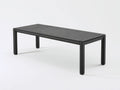 Table à manger extérieure 220×100×75 cm – aluminium noir – style moderne terrasse